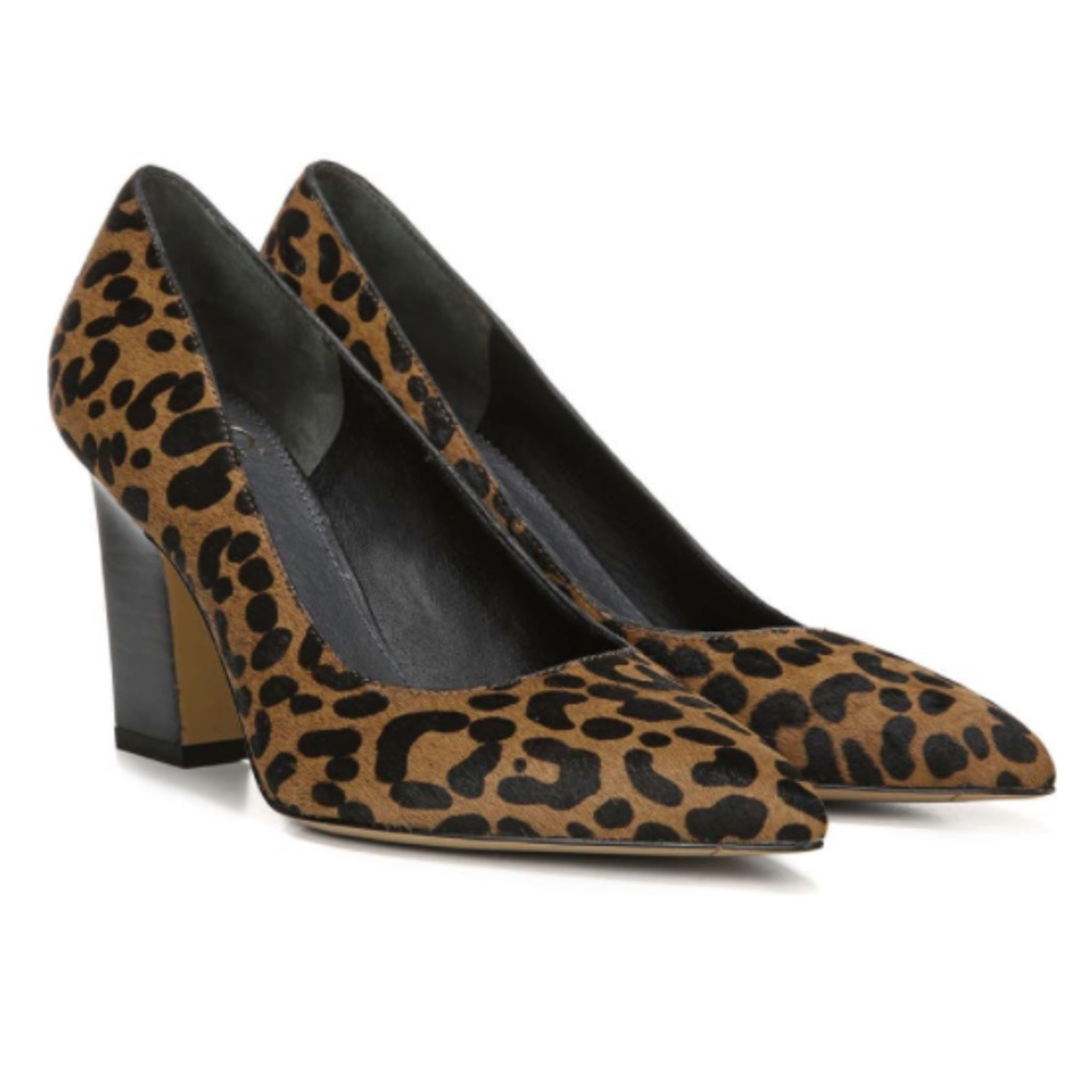 NWT Sasha Genuine Calf Hair Leopard Print Pump